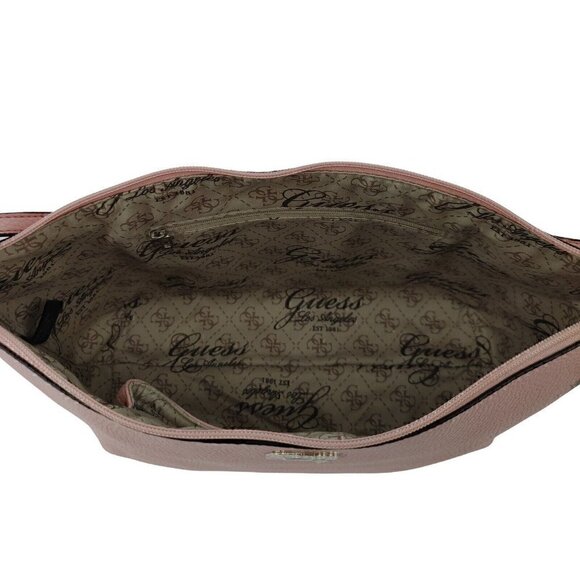 GUESS Los Angeles Pink Faux Pebble Leather Single Strap Shoulder Bag Spring Pink - Picture 10 of 13
